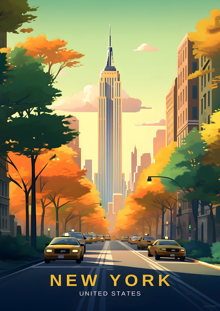 New York City Canvas Print & Poster Wall Art - AI PRINT LAB